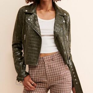 BLANKNYC]  vegan leather Moto Jacket